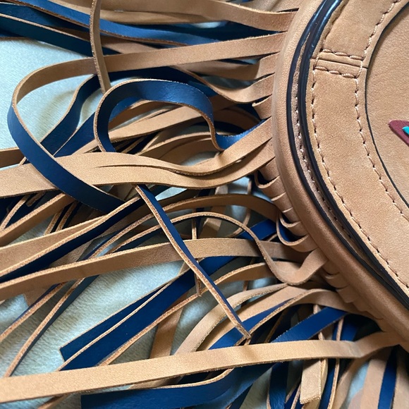 Tory Burch Lilium Embroidered Saddle Bag - Picture 3 of 7